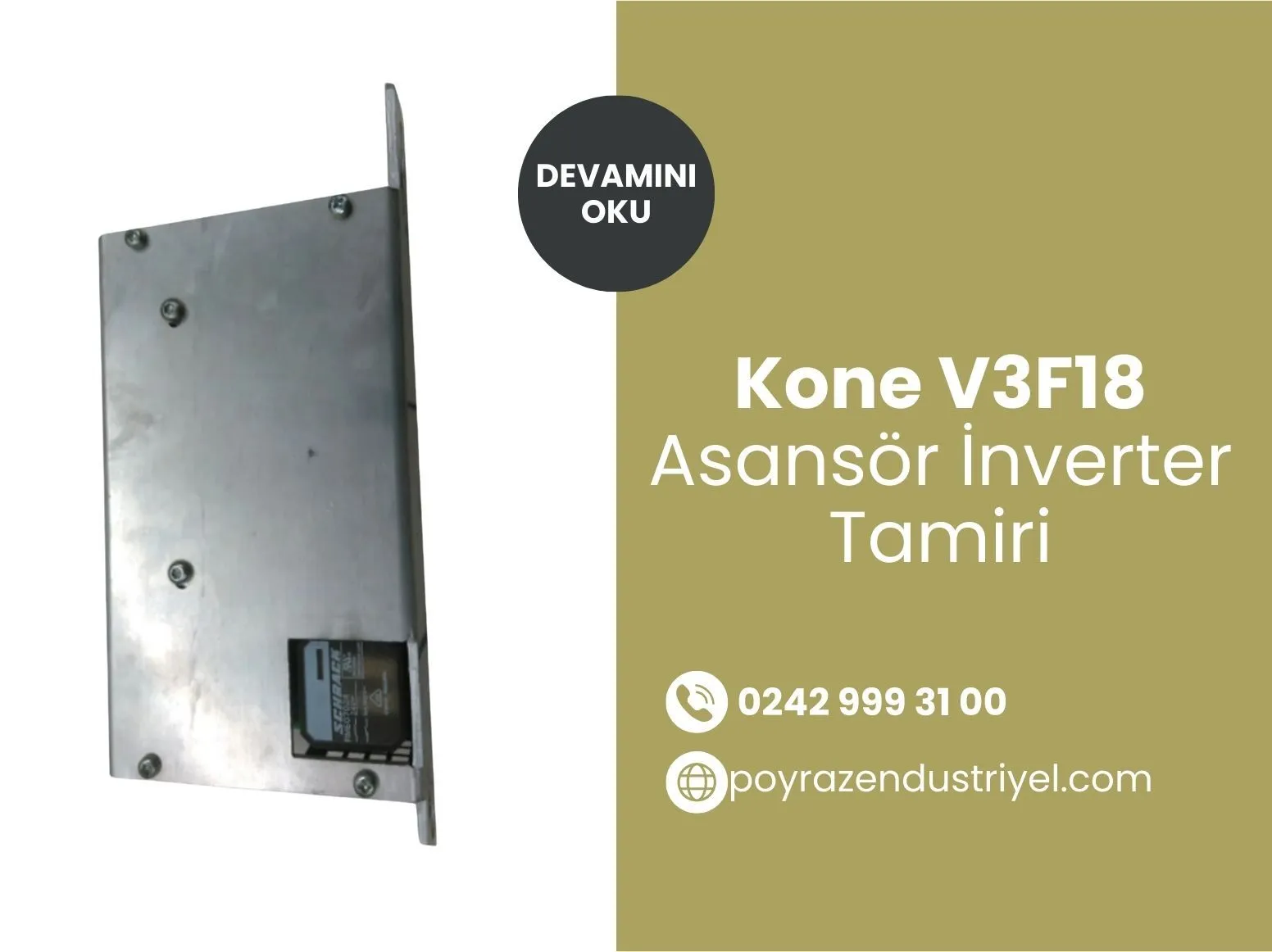 Kone V3f18 Asansör İnverter Tamiri
